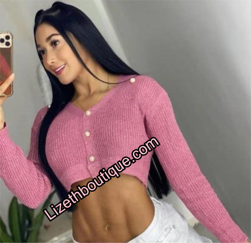 knitted long sleeve top